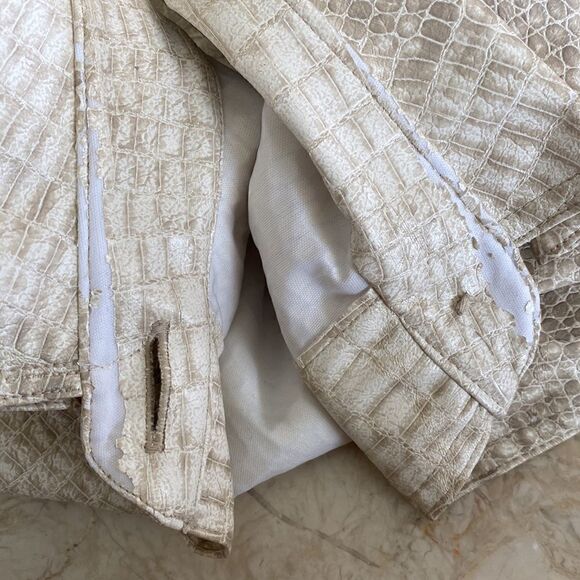 Vintage Linda Lundstrom 1980’s Snakeskin Maxi Trench Coat - Picture 13 of 13